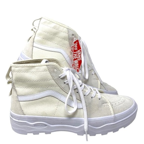 VANS Sentry Sk8-Hi WC Boots High Suede Canvas White Men's Size Skate VN0A5KY5FS8 - Picture 2 of 7